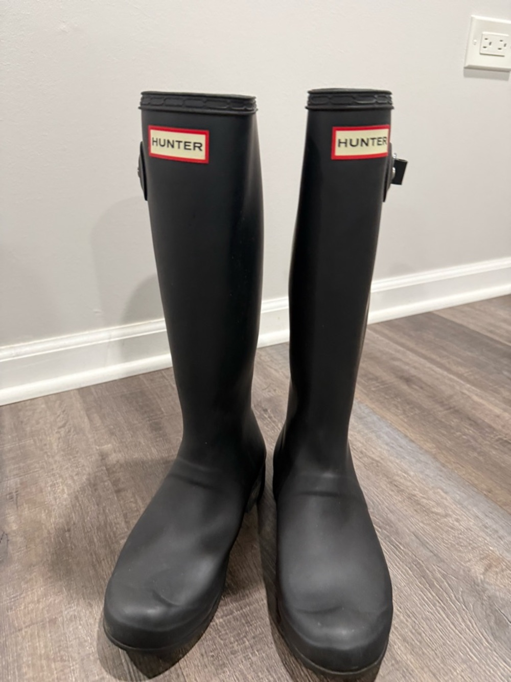 Hunter Original Tall Rain Boots with Logo